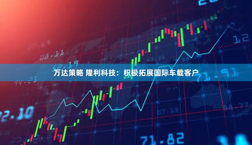 万达策略 隆利科技：积极拓展国际车载客户