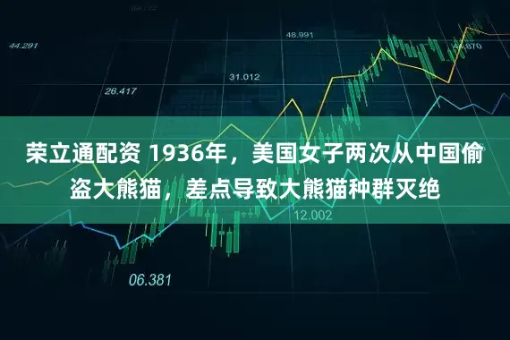 荣立通配资 1936年，美国女子两次从中国偷盗大熊猫，差点导致大熊猫种群灭绝